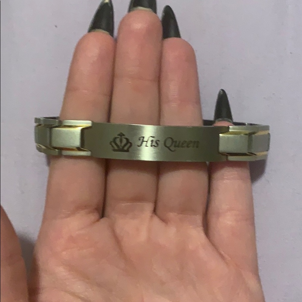 His Queen bracelet stainless steel